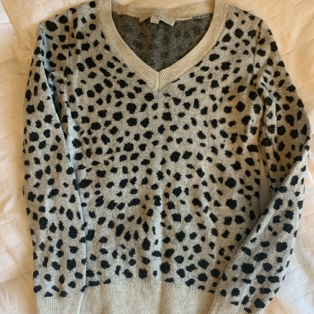 LOFT Leopard Print Sweater